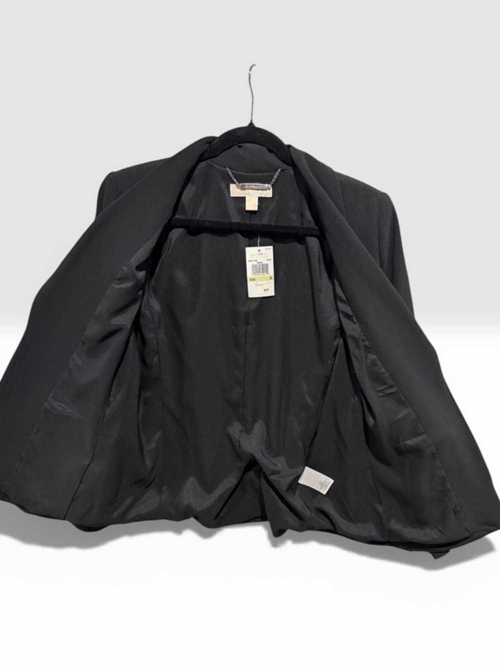 Michael Kors Black Shawl Collar Double Button Blazer Size 4 - Picture 5 of 12